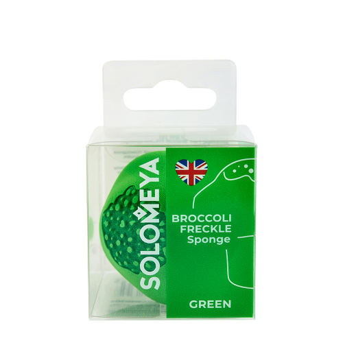 Спонж брокколи для создания веснушек, зеленый / Solomeya Broccoli Freckle Sponge Green 1 шт