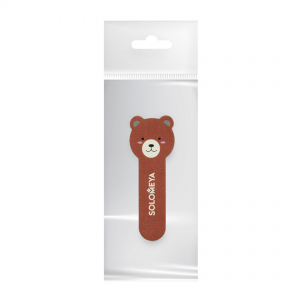 Пилка для натуральных и искусственных ногтей Медвежонок, 180/220 / Little Bear Nail File Bear 3