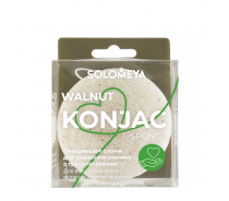 Спонж очищающий для умывания, конняку с грецким орехом / Konjac Sponge with Waln..