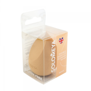 Спонж для макияжа с двойным срезом, бежевый / Solomeya Double-Sided Cut blending sponge Beige 1 шт