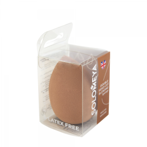 Спонж для макияжа с двойным срезом, кофе мокка / Solomeya Double-Sided Cut blending sponge Mocha Mousse 1 шт