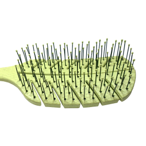 Био-расческа массажная для волос мини, зеленая / Scalp Massage Bio Hair Brush mini Green