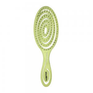 Био-расческа подвижная для волос, зеленая / Detangling Bio Hair Brush Green