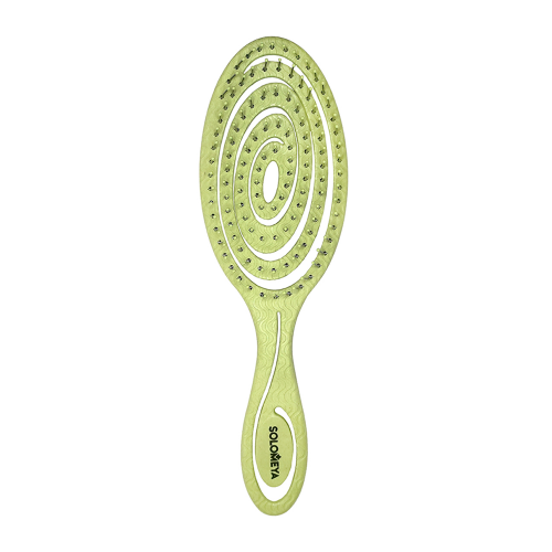 Био-расческа подвижная для волос, зеленая / Detangling Bio Hair Brush Green