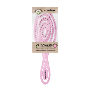 Био-расческа подвижная для волос, светло-розовая / Detangling Bio Hair Brush Light Pink