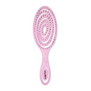 Био-расческа подвижная для волос, светло-розовая / Detangling Bio Hair Brush Light Pink