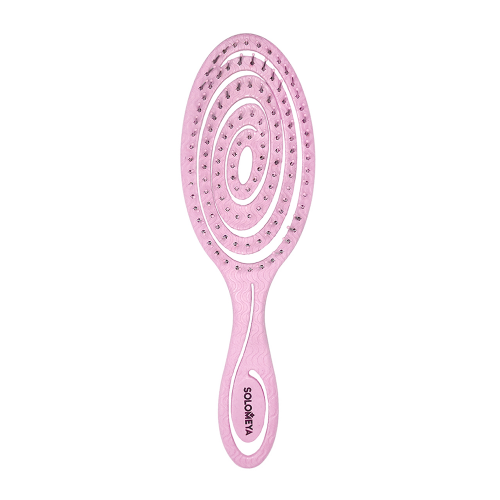 Био-расческа подвижная для волос, светло-розовая / Detangling Bio Hair Brush Light Pink