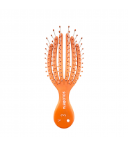 Расческа для сухих и влажных волос мини, оранжевый осьминог / Detangling Octopus Brush For Dry Hair And Wet Hair Mini Orange