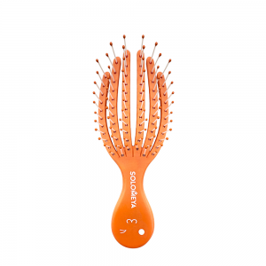 Расческа для сухих и влажных волос мини, оранжевый осьминог / Detangling Octopus Brush For Dry Hair And Wet Hair Mini Orange