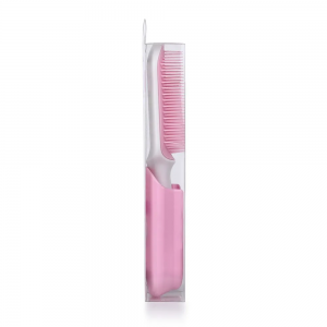Расческа для чувствительной кожи головы в футляре, розовая / Hair Brush for sensitive scalp Pink