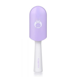 Расческа для чувствительной кожи головы в футляре, лиловая / Hair Brush for sensitive scalp Lilac