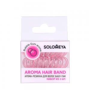 Арома-резинка для волос Бабл-гам / Aroma hair band Bubble Gum, набор 3 шт