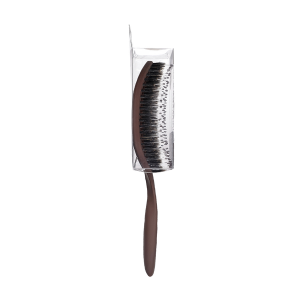 Расческа массажная для волос с натуральной щетиной, коричневая / Hair Brush with natural boar bristle Brown