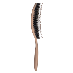 Расческа массажная для волос с натуральной щетиной, бежевая / Hair Brush with natural boar bristle Beige