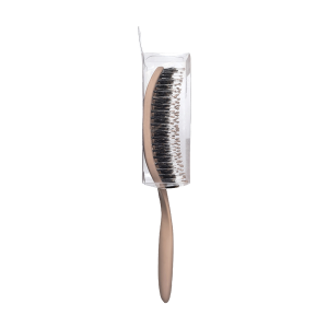 Расческа массажная для волос с натуральной щетиной, бежевая / Hair Brush with natural boar bristle Beige