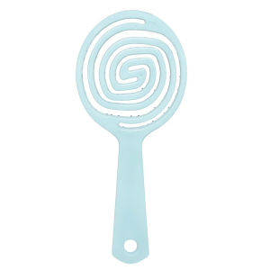 Расческа-мини для распутывания волос в форме леденца, Тиффани / Lollipop Shaped Mini Detangling Hair Brush Tiffany