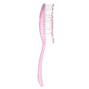Расческа-мини для распутывания волос в форме леденца, розовая / Lollipop Shaped Mini Detangling Hair Brush Pink