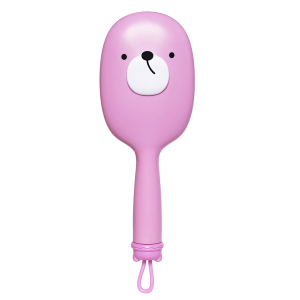Расческа массажная для волос милый мишка, розовая / Cute Bear Massage Hair Brush Pink