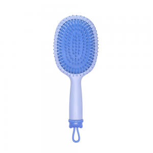 Расческа массажная для волос милый мишка, голубая / Cute Bear Massage Hair Brush Blue