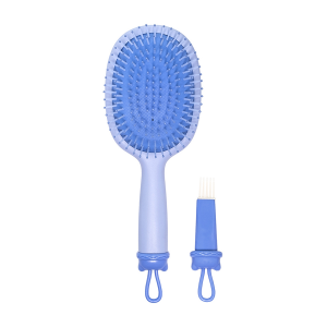 Расческа массажная для волос милый мишка, голубая / Cute Bear Massage Hair Brush Blue