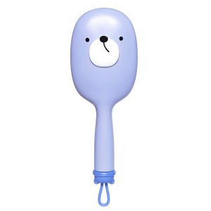 Расческа массажная для волос милый мишка, голубая / Cute Bear Massage Hair Brush Blue