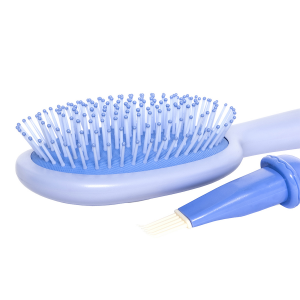 Расческа массажная для волос милый мишка, голубая / Cute Bear Massage Hair Brush Blue