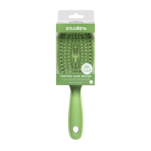 Расческа вентилируемая для волос, зеленая / Vented Hair Brush Green