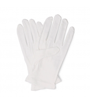 Перчатки косметические 100% хлопок, в пластиковой упаковке / 100% Cotton Gloves for cosmetic use 1 пара