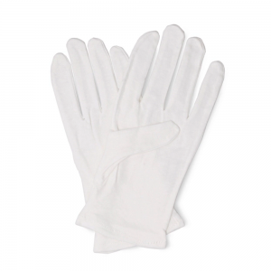 Перчатки косметические 100% хлопок, в пластиковой упаковке / 100% Cotton Gloves for cosmetic use 1 пара