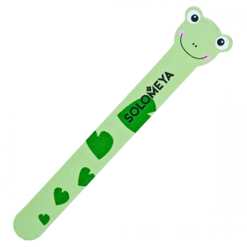 Пилка для натуральных и искусственных ногтей 180/220 Лягушка / Frog Nail File