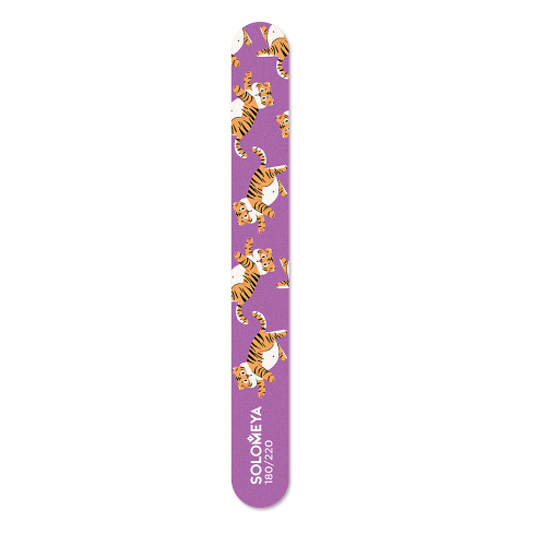 Пилка для ногтей 180/220 / Cute tiger Nail File 1 шт