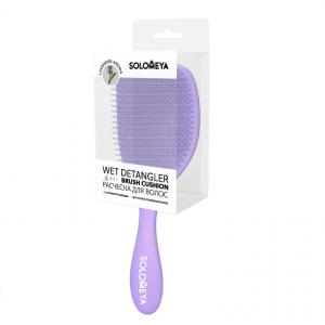 Расческа для сухих и влажных волос с ароматом лаванды MZ0015 / Wet Detangler Brush Cushion Lavender