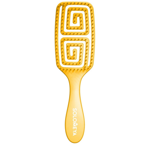 Расческа для сухих и влажных волос с ароматом манго MZ005 / Wet Detangler Brush Rectangular Mango