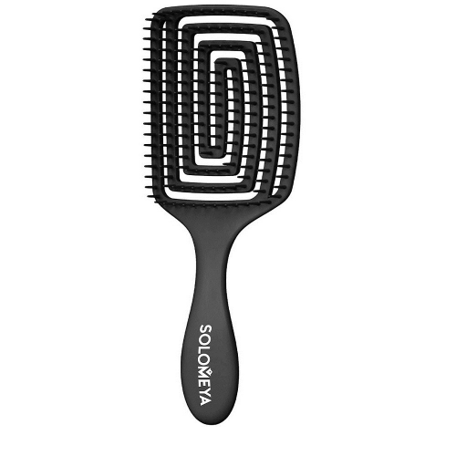 Расческа для сухих и влажных волос c ароматом винограда MZ006 / Solomeya Wet Detangler Brush Paddle Grape