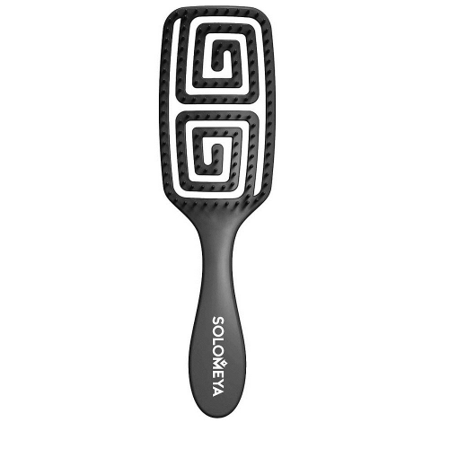 Расческа для сухих и влажных волос с ароматом винограда MZ005 / Wet Detangler Brush Rectangular  Grape