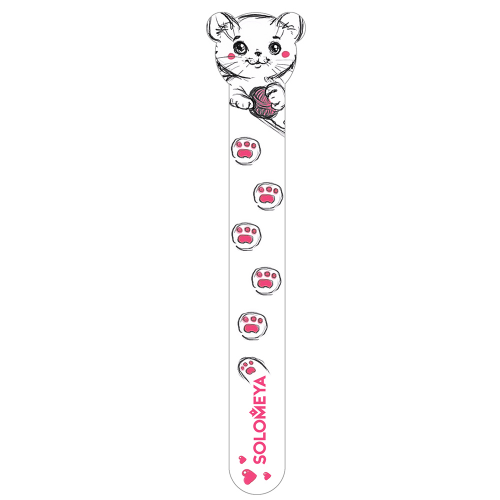 Пилка для натуральных и искусственных ногтей 180/220 Игривый котенок / Playfil Kitten Nail File