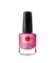 0377 лак для ногтей, розовый линейный голографик / Sensual Glam Collection 12 мл