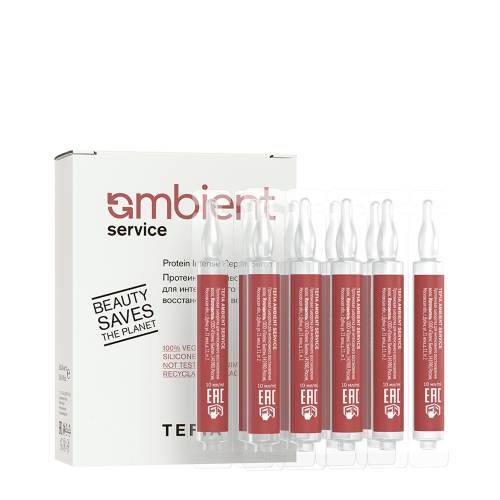 Сыворотка протеиновая для интенсивного восстановления волос / AMBIENT SERVICE 10х10 мл