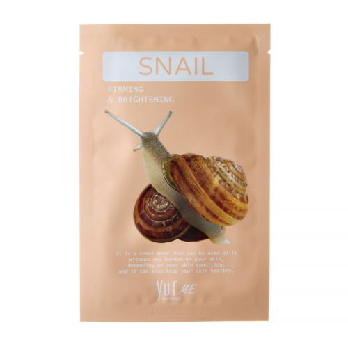 Маска для лица с фильтратом улиточного секрета / YU.R ME Snail Sheet Mask 25 гр