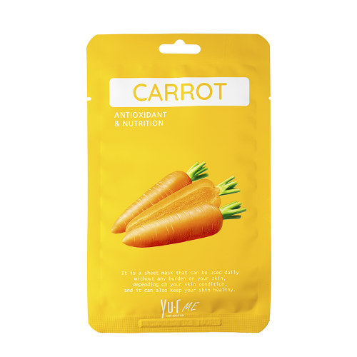 Маска для лица с экстрактом моркови / Yu.r Me Carrot Sheet Mask