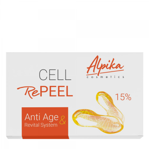 Набор (пилинг янтарный 15% 2 мл + маска 2 мл + тоник 30 мл + крем 2 мл) CELL RePEEL 15% Anti Age & Revital System