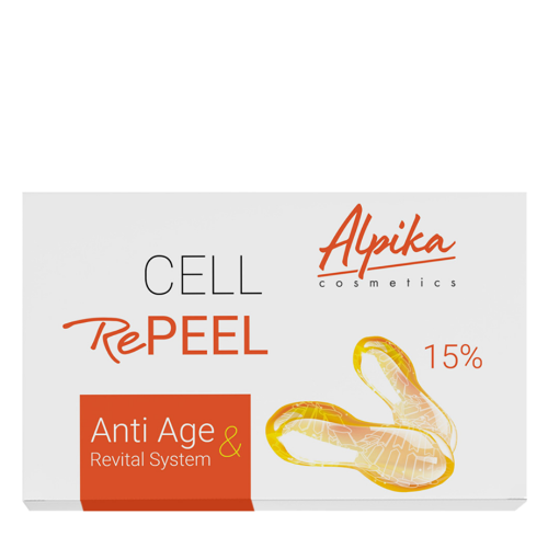 Набор (пилинг янтарный 15% 2 мл + маска 2 мл + тоник 30 мл + крем 2 мл) CELL RePEEL 15% Anti Age & Revital System