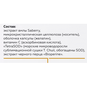 Добавка биологически активная к пище Фито Антиоксидант / Phyto Antioxidant 60 шт